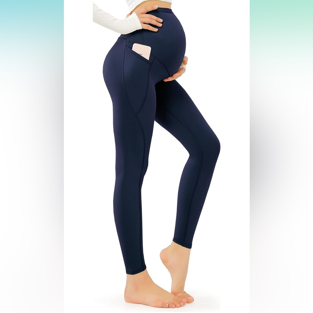Navy Maternity Leggings size Small